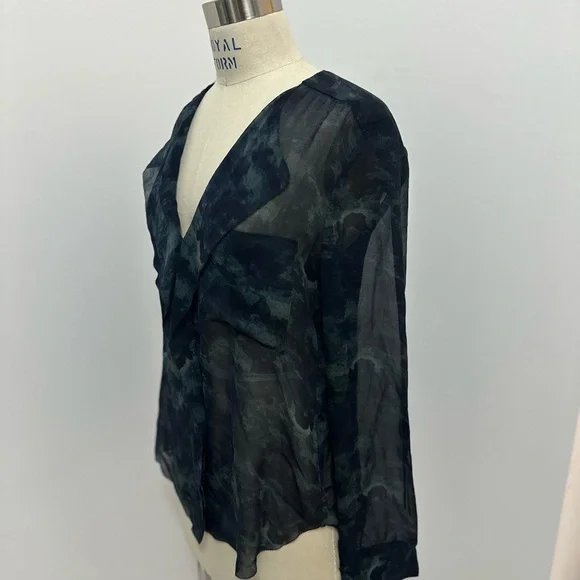 Babaton Silk Ruffle Blouse - Picture 4 of 11